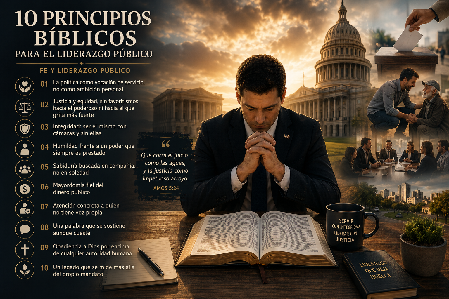 10 principios bíblicos para el político cristiano