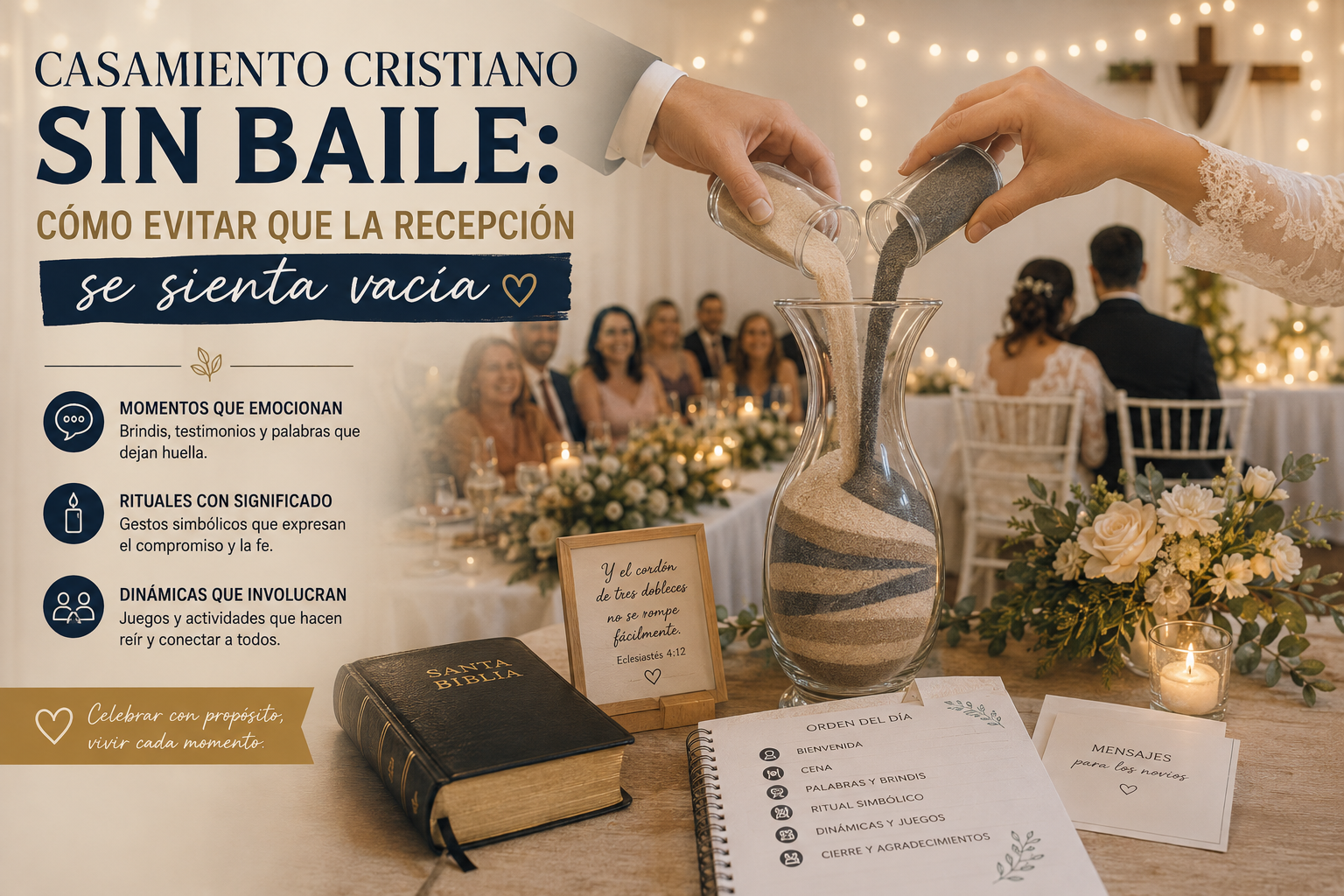 Casamiento cristiano sin baile: cómo evitar que la recepción se sienta vacía